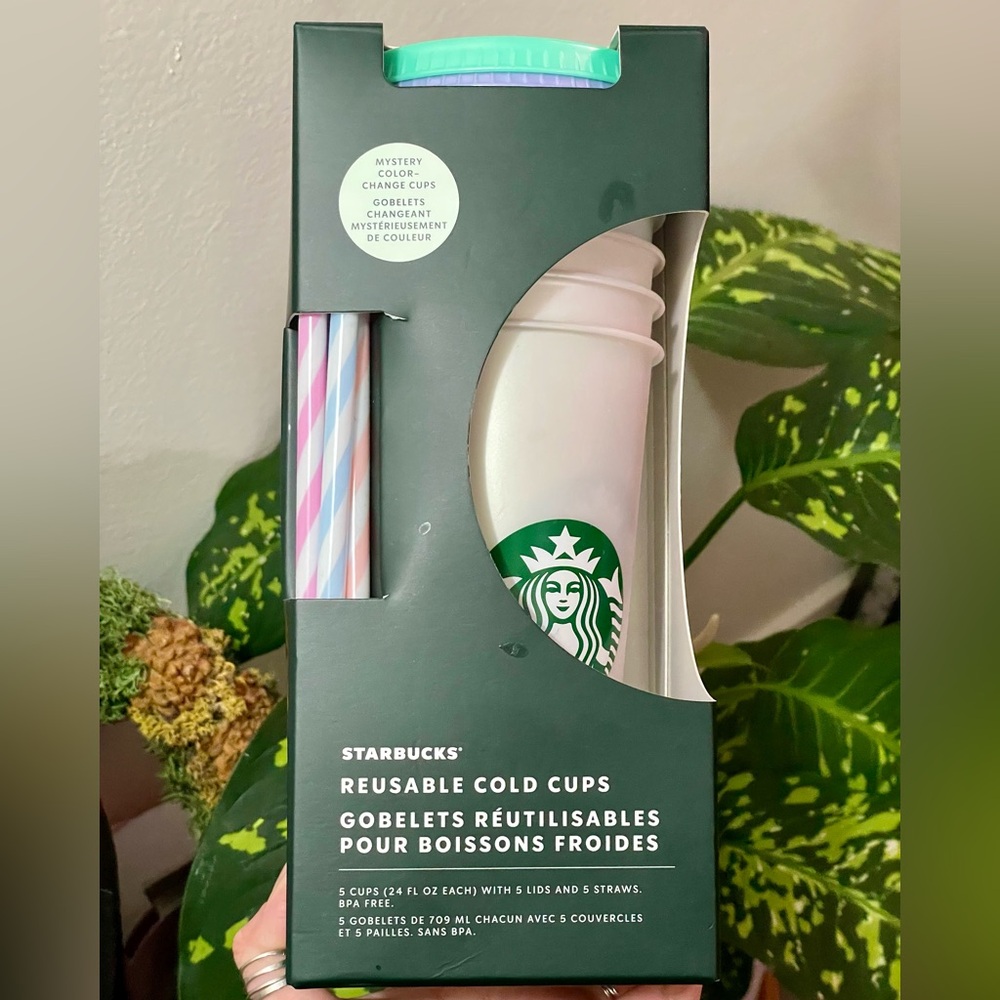 NIB STARBUCKS 5 PACK 2024 HOLIDAY LIMITED ED MYSTERY COLOR CHANGING COLD CUPS